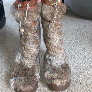 Real Rabbit Fur winter boots